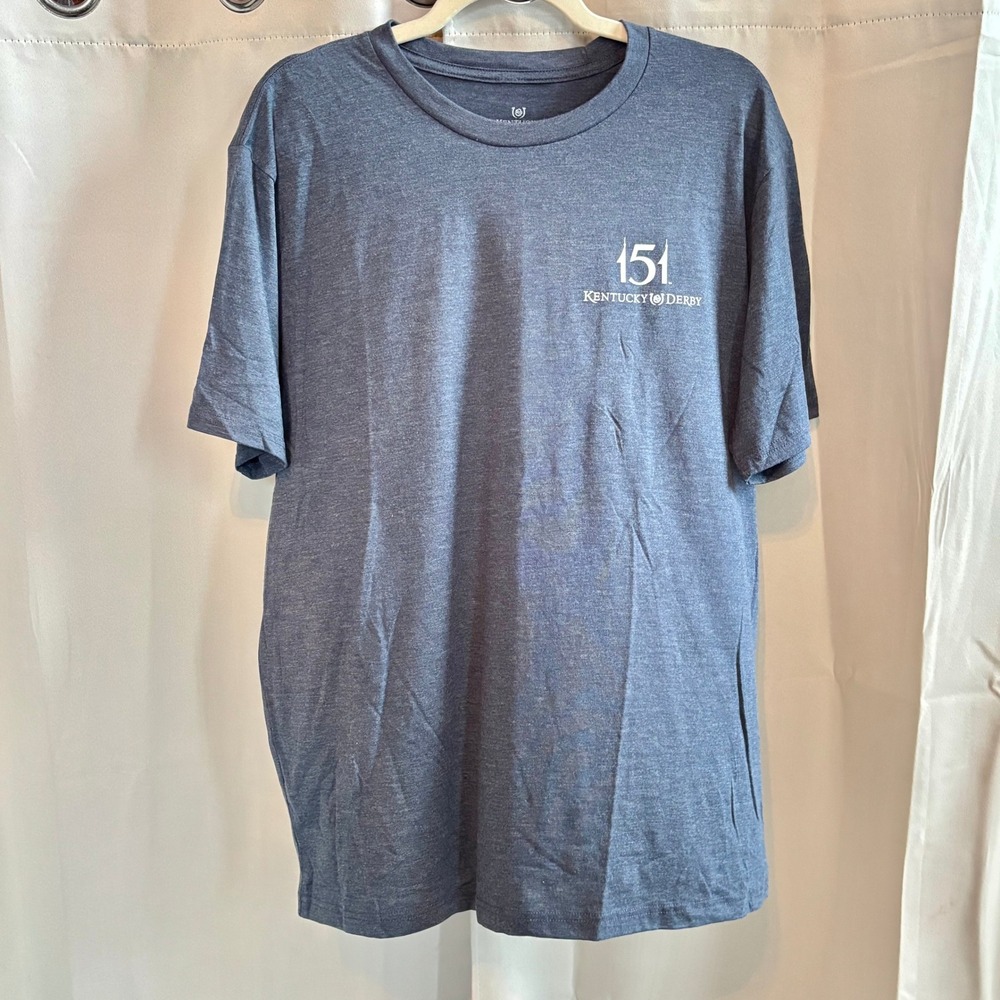 Kentucky Derby Men‎ Shirt Large 151st Anniversary Horse Racing Equestrian 20932